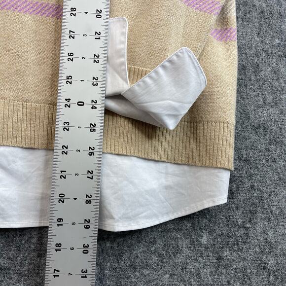 ISAAC MIZRAHI LIVE Plaid Blouse Women Size XL - Picture 7 of 12